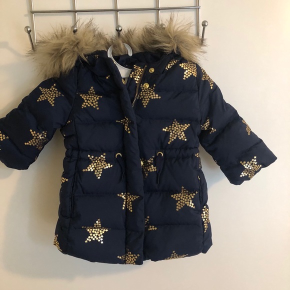 Blue/Gold Toddler Girls Gap Jacket. 12-18 months. - Picture 5 of 9